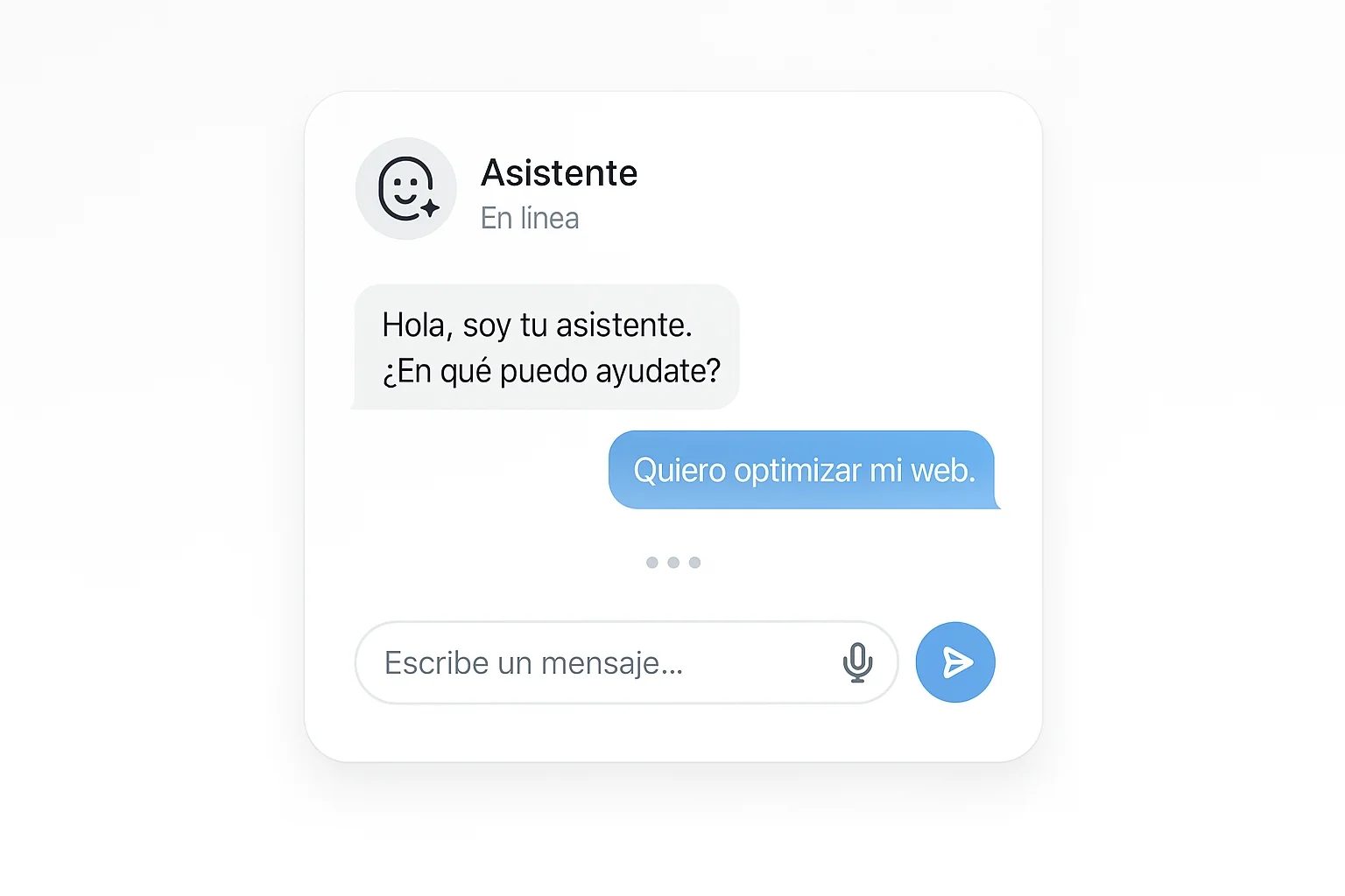 Asistente IA conversando con cliente